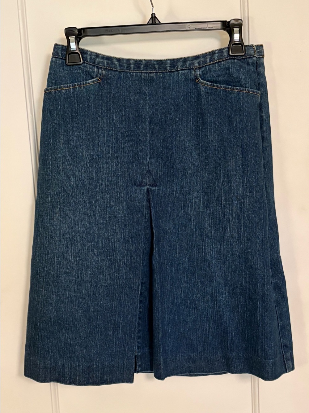 Talbots Vintage 1990’s Denim Jean Skirt 6 Petite Stretch Cottagecore